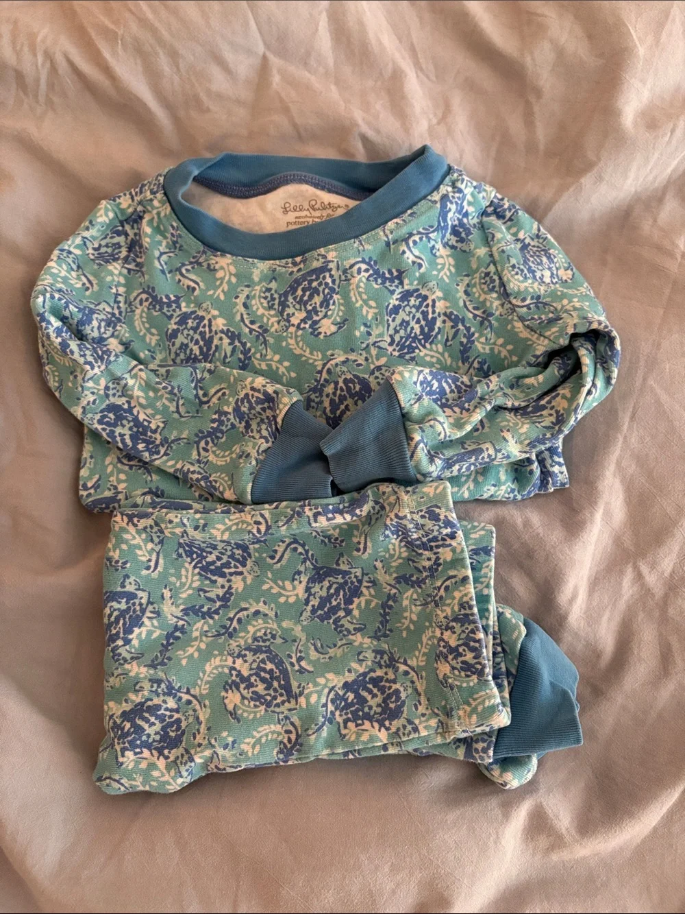 Lily Pulitzer Children's Blue Floral Pajama Set -